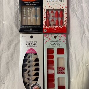 Kiss & Dashing Diva assorted nails